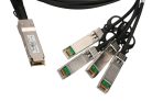 Extralink QSFP+ DAC, QSFP+ cable, DAC, 40 Gbps to 4x10 Gbps, 3 meters, 30 AWG