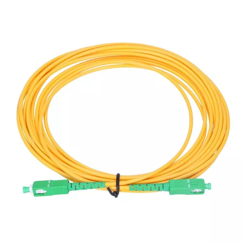 Extralink SC/APC-SC/APC fehér, patch kábel, LSOH, egymódusú, simplex, G.657A2, 3 mm, 30 m