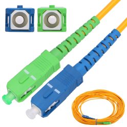   Extralink SC/APC-SC/UPC | Patchcord | Single mode, Simplex, G652D, 3mm, 0.5m