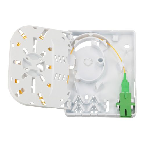 Extralink Olivia, fiber optic closure box, 2 cores, with pigtail cable and SC/APC adapter