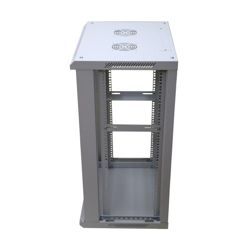Extralink 18U 600x600 szürke, rack szekrény, fali szerelésű