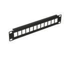Extralink 12 portos 10"-es patch panel, moduláris, 12 port