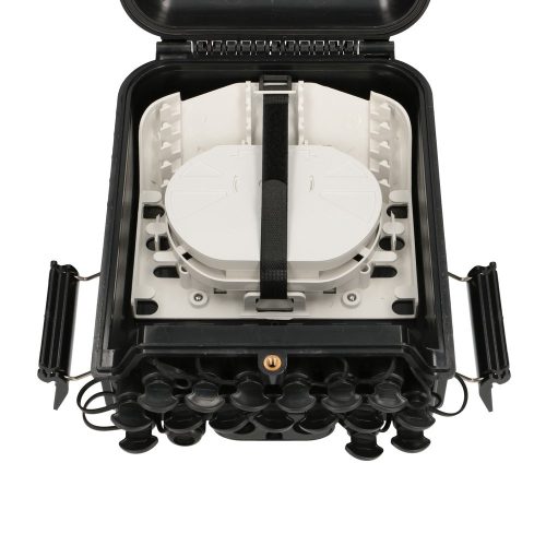 Extralink Jennifer, száloptikai elosztó doboz, 16 magos, fekete, csatlakozóval