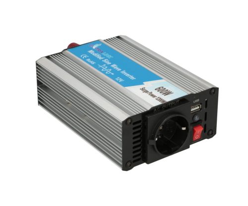 Extralink OPIM-600W, 12V DC to AC inverter, 600W/1200W, modified sine wave