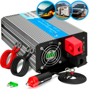   Extralink OPIP-500W, 12V-230V feszültségátalakító, 500W/1000W, tiszta szinuszhullám