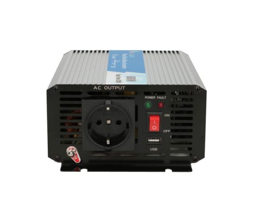 Extralink OPIP-600W, 12V-230V feszültségátalakító, 600W/1200W, tiszta szinuszhullám