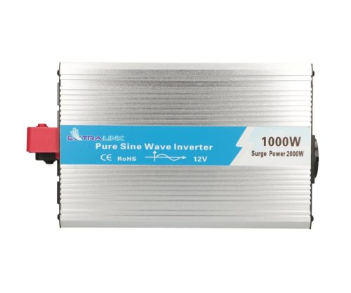Extralink OPIP-1000W, 12V-230V feszültségátalakító, 1000W/2000W, tiszta szinuszhullám