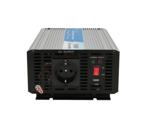 Extralink OPIP-1000W, 12V-230V feszültségátalakító, 1000W/2000W, tiszta szinuszhullám
