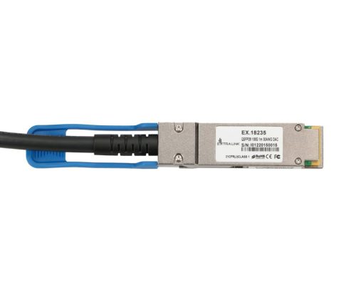 Extralink QSFP28 DAC, QSFP28 DAC cable, 100g, 1m, 30AWG, passive