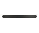 Extralink 1U 19" front blank panel, black
