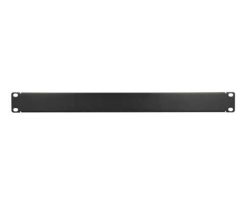 Extralink 1U 19" front blank panel, black
