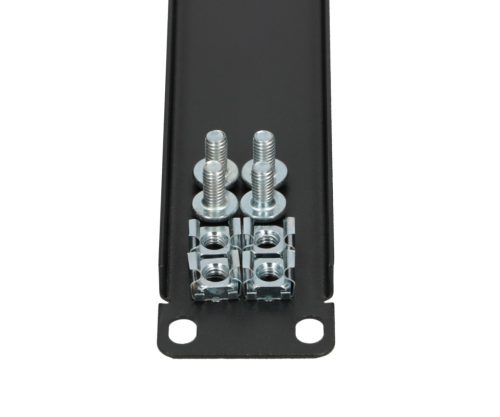 Extralink 1U 19" front blank panel, black