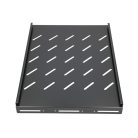 Extralink 1U 350 mm fekete, rögzített polc, 19", 490x360 mm, 600 mm mélységű szekrényekhez