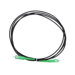   Extralink SC/APC-SC/APC black, patch cable, single-mode, simplex, 3 mm, 1 m