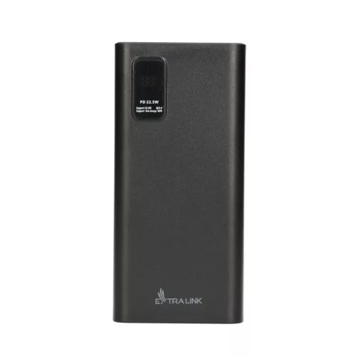 Extralink EPB-068 20000mAh black, powerbank, gyors töltés, USB-C