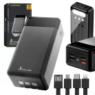Extralink EPB-124 30000mAh black, powerbank, fast charging, USB-C