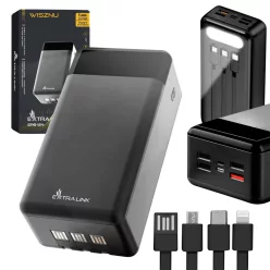   Extralink EPB-124 30000mAh black, powerbank, fast charging, USB-C