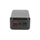 Extralink EPB-124 30000mAh black, powerbank, fast charging, USB-C