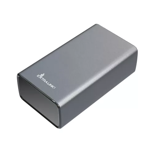 Extralink EPB-127 30000mAh silver, powerbank, 65W PD, USB-C