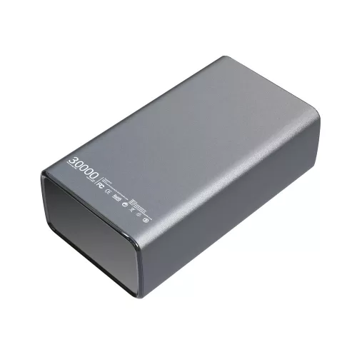 Extralink EPB-127 30000mAh silver, powerbank, 65W PD, USB-C