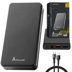   Extralink EPB-078b 10000mAh Black, Power Bank, with USB-C Connector