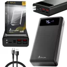 Extralink EPB-112 30000mAh black, powerbank, external battery, USB-C
