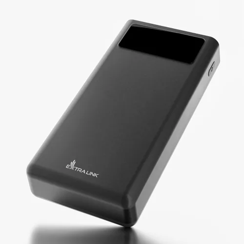 Extralink EPB-112 30000mAh black, powerbank, external battery, USB-C