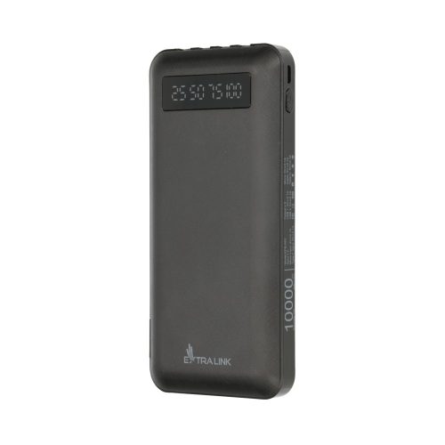 Extralink EPB-083 10000mAh black, powerbank, USB-C connector external battery
