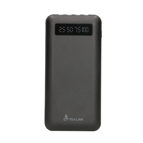 Extralink EPB-083 10000mAh black, powerbank, USB-C connector external battery
