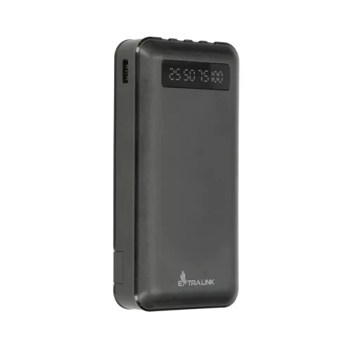 Extralink EPB-084 20000mAh black, powerbank, with USB-C connector