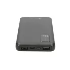 Extralink EPB-098b 10000mAh black, powerbank, USB-C connector power bank