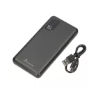 Extralink EPB-098b 10000mAh black, powerbank, USB-C connector power bank