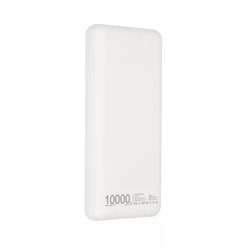 Extralink EPB-098W 10000mAh, white power bank, with USB-C connector.