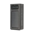 Extralink EPB-093 30000mAh fekete, powerbank, napelemes külső akkumulátor, USB-C