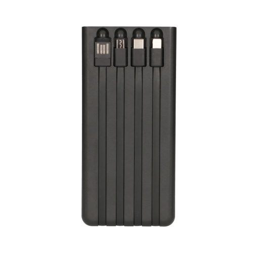 Extralink EPB-093 30000mAh fekete, powerbank, napelemes külső akkumulátor, USB-C