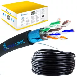   Extralink CAT5e FTP (F/UTP) Außenkabel, gelgefüllt, verdrillte Paare, 100 m