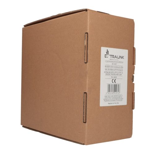 Extralink CAT6 UTP (U/UTP) V2 beltéri, twisted pair, 100 m