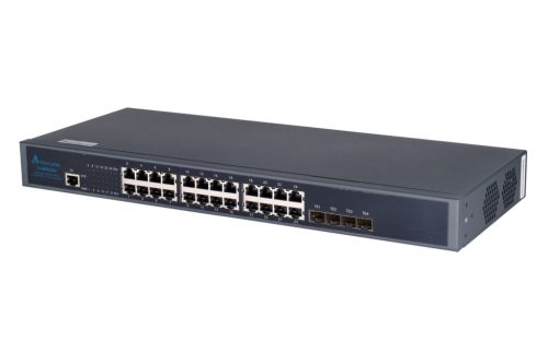 Extralink Chiron switch, 24x RJ45 1000 Mb/s, 4x SFP+, L3, managed