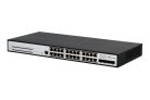 Extralink Chiron Pro, PoE kapcsoló, 24x RJ45 1000 Mb/s PoE, 4x SFP+, L3, kezelhető, 370 W