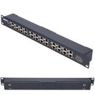 Extralink 12-Port Gigabit PoE Injektor, 12x 1000 Mb/s RJ45, rackmontierbar