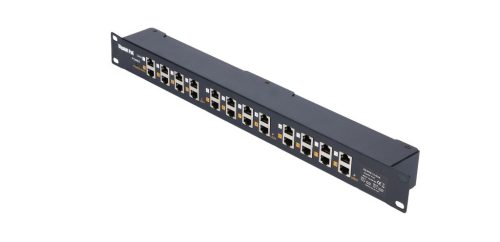Extralink 12-Port Gigabit PoE Injektor, 12x 1000 Mb/s RJ45, rackmontierbar