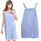 Extralink Damen-Badehandtuch, Sauna-Tunika, Bademantel, Spa-Pareo, mit Trägern, große Größe, R-1169