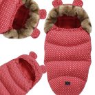 Extralink bébihálózsák babakocsiba, autósülésbe és szánkóra, füles melegített kivitel, 100 cm, S-310 modell.