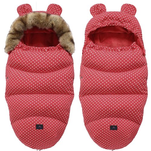 Extralink bébihálózsák babakocsiba, autósülésbe és szánkóra, füles melegített kivitel, 100 cm, S-310 modell.