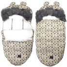 Extralink babzsák, mely alkalmas babakocsiba, autósülésbe és szánkóba is, fülekkkel ellátott, melegített, béléses kialakítású, 100 cm hosszúságú, leveles mintázattal.