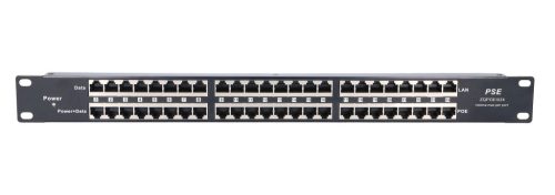 Extralink 24 portos PoE injektor, 24x 100 Mb/s RJ45, rackbe szerelhető