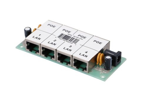 Extralink 4-Port PoE Injektor, 4x 100 Mb/s RJ45, ohne Gehäuse