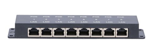 Extralink 8-port PoE-Injektor, 8x 100 Mb/s RJ45