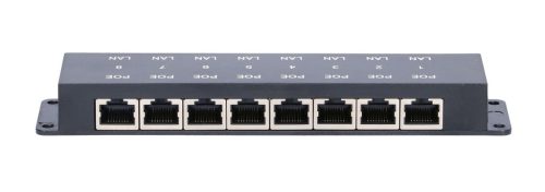 Extralink 8-port PoE-Injektor, 8x 100 Mb/s RJ45