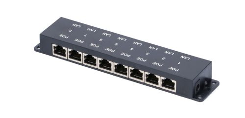 Extralink 8-port PoE-Injektor, 8x 100 Mb/s RJ45